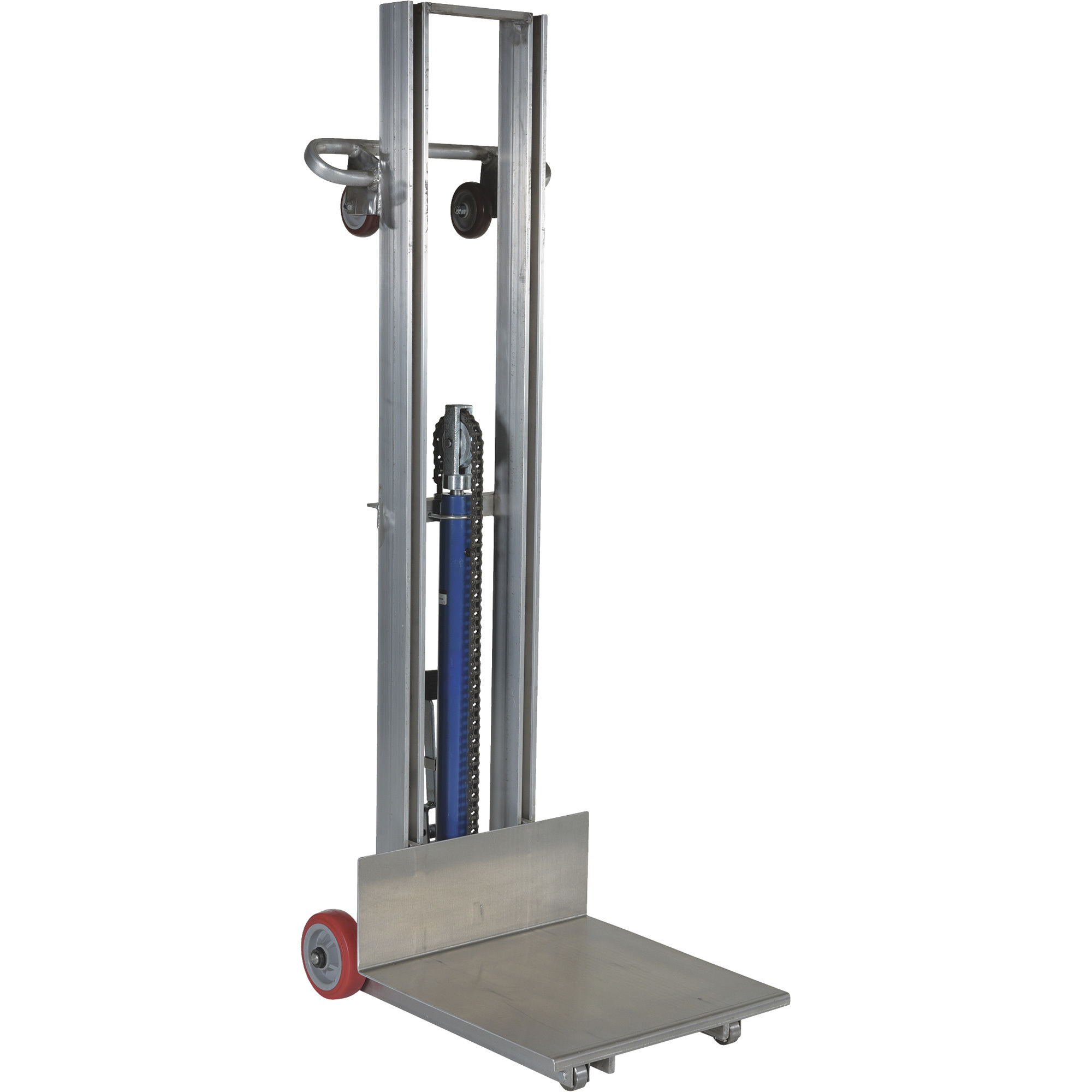 Vestil Aluminum Lite Load Lift with Foot Pump, 20in.L x 20in.W, 400-Lb. Capacity, Model# ALLH-2020-FW